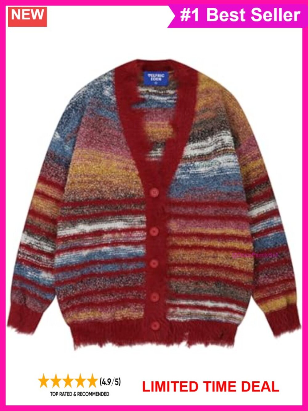Open Front Knit Cardigan Sweater Loose Fit V Neck Casual Y2K Outfit